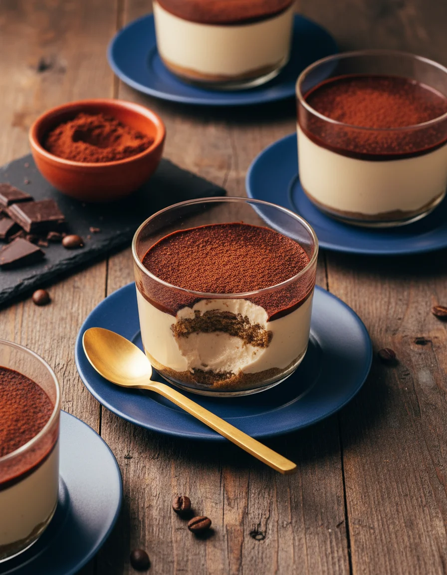 Vegan Tiramisu Pudding Cups