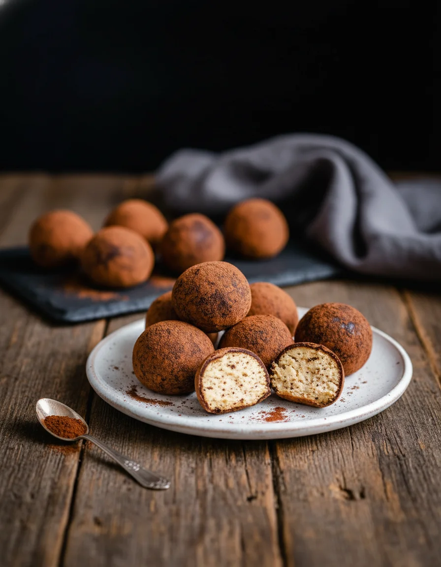 Vegan Tiramisu Truffles