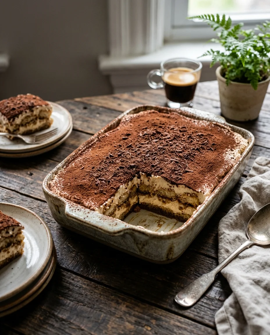 Homemade Vegan Tiramisù