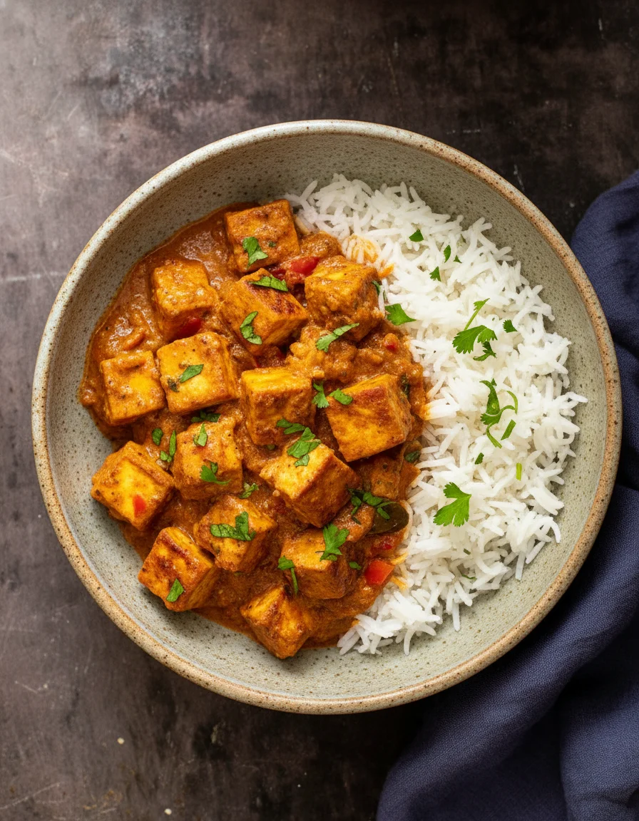 Vegan Tofu Rogan Josh