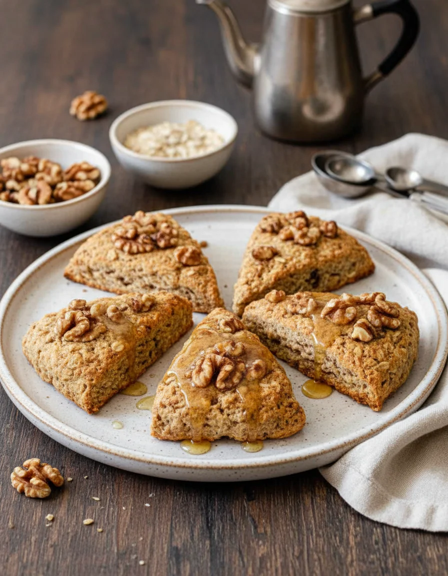 Walnut Oat Scones